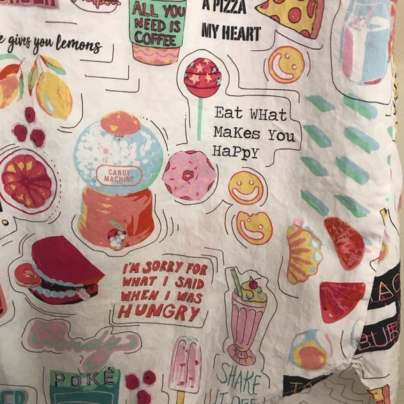 Zara Colorful Graphic Print Button-Up Tunic OVERSIZED - Picture 7 of 11